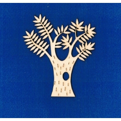 SKLEJKA #3mm Drzewo 10x11cm, drzewo dziupla / seria zwierzątka leśne